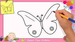 Bella le papillon de couche! Comment Dessiner Un Papillon Facilement Etape Par Etape Pour Enfants 6 Youtube