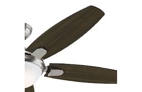 Brazilian cherry/harvest mahogany blade finish. Hunter Contempo 52 Brushed Nickel Ceiling Fan 59013