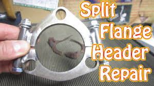 Diy How To Repair Rusted Exhaust Header Flange Using A Split Flange Adapter Chevy Truck Vortec