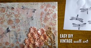 Each of these diy art projects starts with a simple blank canvas. Vintage Wall Art Made Easy Diy Mixed Media Canvas