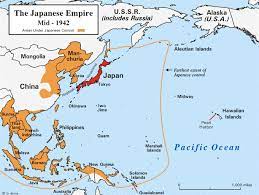 The japanese empire and the german reich won the second world war in time, before the usa could use the atom bomb on them, because germany finished its own one, too. Height Of The Japanese Empire 1942 614x462 Map Japanese History History