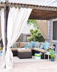 30 Idees Deco Pour Votre Terrasse Outdoor Curtains Diy Outdoor Rooms Patio Makeover