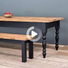 the farmhouse dining table set with benches rustic table benches reclaimed dining set vieille table en bois meuble noir et bois mobilier de salon