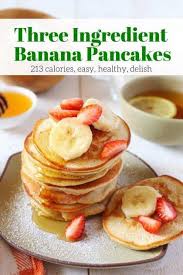 Three Ingredient Banana And Egg Pancakes Recettes De Cuisine Recette De Petit Dejeuner Nourriture