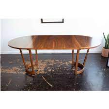 Vintage Mid Century Lane Rhythm Expandable Round Dining Table Expandable Round Dining Table Dining Table Round Dining