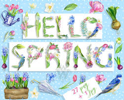Maybe you would like to learn more about one of these? Watercolor Hello Spring Clipart With Cute Swallow By Wonderwonder Thehungryjpeg Com
