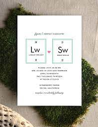 Invite Chemistry Wedding Nerdy Wedding Invitations Science Wedding
