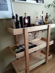 14 Inspiring Diy Bar Cart Designs And Makeovers Diy Home Bar Wood Bar Cart Bar Cart Design