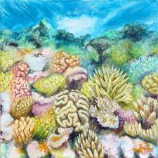 In this video i will walk you step by step on how to paint an underwater coral reef. Coral Reef Painting By Jacqueline Talbot Saatchi Art