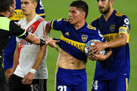 Agustín palavecino, franco armani, matías suárez, benjamín rollheiser, santiago simón, paulo díaz, federico girotti, enrique bologna, germán lux, robert. Hasta Que Se Gano La Tarjeta Roja Jorman Campuzano Expulsado En Boca Juniors Vs River Plate