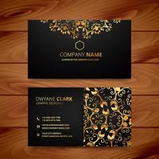 Designing a business card requires advanced skills that only professional designers can provide. Luxury Business Card Template With Golden Ornaments Elegant Business Cards Design Name Card Design Visiting Card Design
