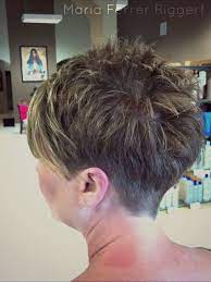 Tight Perimeter Scissor Over Comb Undercut Disconnected Interior Layers Disconnected Long Frin Short Hair Styles Spiked Hair Cute Hairstyles For Short Hair