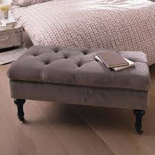 Sitzbank Polly Grau Sitz Bank Fussbank Bank Polsterbank Sitztruhe Truhe Neu Polsterbank