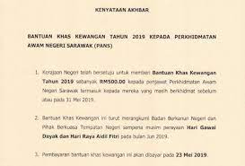 Check spelling or type a new query. Duit Gawai Dan Raya Untuk Kakitangan Awam Sarawak Utusan Borneo Online