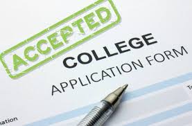 College application accepted