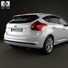 3d Model Of Ford Focus Hatchback Titanium 2012 Ford Focus Hatchback Ford Focus Ford Focus St