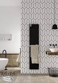 Geometric Pattern Wallpaper Black And White Minimalist Etsy In 2021 Geometric Pattern Wallpaper Scandinavian Decor Minimalist Wallpaper