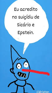 Os tentáculos malditos de Jeffrey Epstein - Charge publicada no jornal A Tarde.