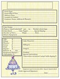 Order Form Sketches Patterns Templates Cake Business Cake Order Forms Cake Servings