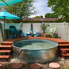 Stay Comfort When Summer With 15 Best Stock Tank Pool Ideas In 2020 Stock Tank Pool Diy Stock Tank Tank Swimming Pool