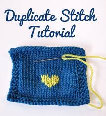 How To Do Duplicate Stitch Tutorial With Free Heart Chart