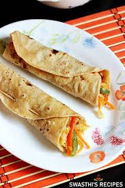 Crispy, golden & bursting with flavour at first bite! Veg Roll Recipe Vegetable Chapati Rolls Swasthi S Recipes