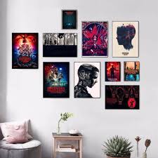 Stranger Things Movie Canvas Art Print Painting Poster Wall Pictures For Living Room Home Decoration W Stranger Things Wall Picture Wall Stranger Things Poster