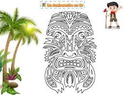 Pour imprimer un coloriage koh lanta, il vous suffit de cliquer dessus, il va alors. Coloriage Totem A Imprimer Pour Enfant Un Anniversaire En Or