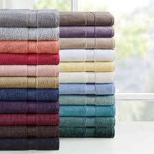 Spa setting with aromatic candle, coffee bath salt and soft cotton towels. Madison Park Signature 800 Gsm 100 Percent Cotton 8 Piece Antimicrobial Towel Set Overstock 12851353