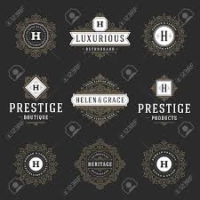 Brandcrowd's logo generator is the perfect tool for savvy business owner who want to build a quality brand. Luxury Logos Templates Set Flourishes Calligraphic Elegant Ornament Royalty Free Cliparts Vectors And Stock Illustration Image 96719713