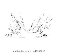 Hand Drawn Water Splash Illustration Water Sketch Water Art Water Drawing
