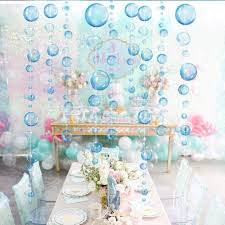 These netted mason jar decorations would be perfect for a variety of parties, and they are even useful after the party is over! Blue Purple Circle Under The Sea Themed Party Decor Starfish Clear Bubbles Garlands Jellyfish Hanging Mermaid Birthday Supplies Banners Streamers Confetti Aliexpress
