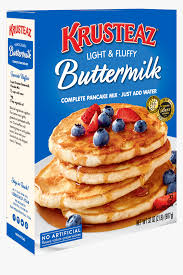 To troubleshoot this and get a nice smooth batter , it is a good idea to sift the pancake mix into your bowl. Krusteaz Pancake Mix Hd Png Download Kindpng