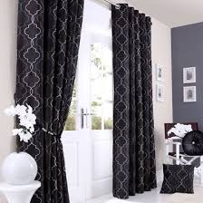 Black And White Curtains Target The Great Gatsby Look You Ll Love Luxurious Drama The Midtown Eyelet Lined Curtains Black Adds T White Lined Curtains White Eyelet Curtains Burgundy Curtains