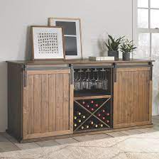 Purchasing a hygrometer will allow you to measure the relative humidity in the unit. Mesa Sliding Barn Door Credenza Wine Enthusiast