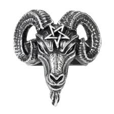 In those accounts, baphomet was described as an inscribed head or human skull. Baphomet Ring By Alchemy Gothic The Dark Store