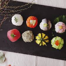 Temari Sushi Ball Shaped Sushi Video Recipe Video Sushi Recipes Temari Sushi Yummy Food