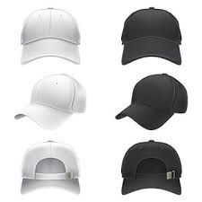 Download Vector Realistic Illustration Of A White And Black Textile Baseb Png And Vector Seni Tengkorak Topi Wanita Topi
