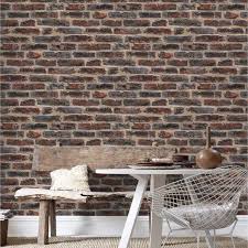 Papier Peint Vinyle Sur Intisse Industry Rouge Brique Papier Peint Papier Peint Cuisine Parement Mural