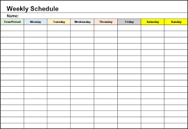 Here are the weekly schedule templates that you can use for your daily routines. 29 Weekly Planner Templates Free Printable Schedules