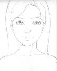 Easy Drawing Face Girl Drawing Easy For Kids