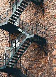 Industrial Black Steel Staircase Stock Photo Black Stairs Photo Stairs