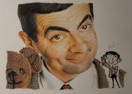 Have you BEAN having a good week? A throwback drawing of the one and only  @mrbean (aka Rowan Atkinson) by me, many years ago in graphite & white  charcoal
