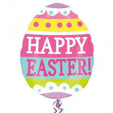 Happy Easter Large Easter Egg Super Shape Balloon Window Display Decoration Balloons Party Suppl Happy Easter Easter Themed Birthday Party Foil Balloons