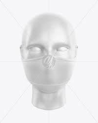 Download Face Mask Mockup In Apparel Mockups On Yellow Images Object Mockups