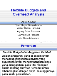 Budgeting dalam bahasa indonesia disebut dengan penganggaran. Flexible Budget Overhead Analysis Pb 7 Akuntansi Biaya Variansi