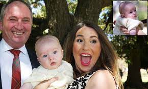 Gina rinehart's son john hancock fired off a series of tweets slammed barnaby joyce. Barnaby Joyce And Vikki Campion Host Son Sebastian S Christening But There S No Sign Of Daughters Daily Mail Online