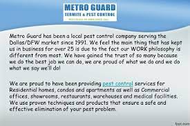 All of the people that serviced us over the yes, terminix in fort worth offers commercial pest control for property management, food warehouses. Residential And Commercial Pest Control Services Ppt Download