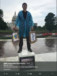 Photographs of the man's act of civil. Tiananmen Square Protestors Re Enact Tank Man As China Censors