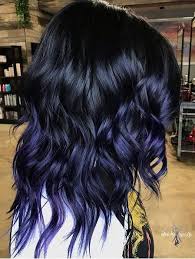 Midnight Blues Mane Interest Blue Hair Highlights Blue Ombre Hair Hair Color Purple
